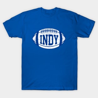 INDY Retro Football - Blue T-Shirt